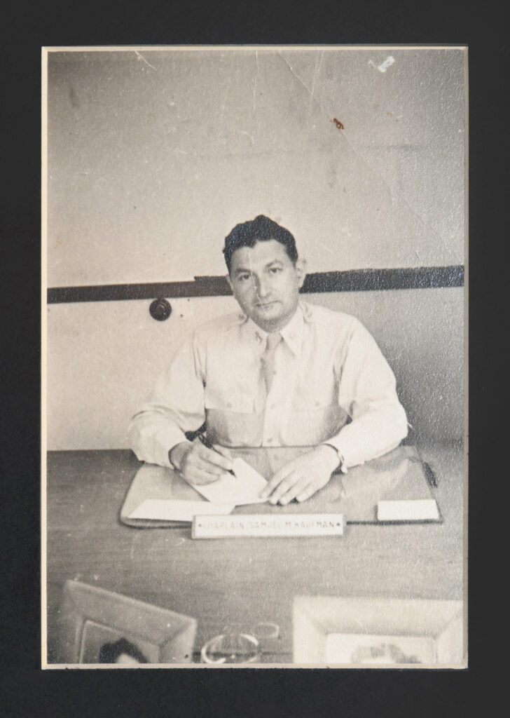 Samuel Kaufman at his desk